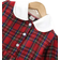 Shein Girls Long Sleeve Doll Collar Contrast Buttoned Shirt Dress Casual Plaid Skirt Winter Daily Wear