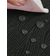 Shein Portable Waterproof Jacquard Spinning With Swirls Tablecloth Black