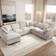 Latitude Run Multi Color Oversized Modular Sectional 27.5 H X 129.5 W X 100 D Sofa 129.5" 7pcs