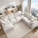 Latitude Run Multi Color Oversized Modular Sectional 27.5 H X 129.5 W X 100 D Sofa 129.5" 7pcs