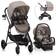 Evenflo Pivot Modular Travel System with LiteMax Infant Car Seat Desert Tan (Travel system)