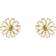 Georg Jensen Daisy Earrings - Gold/Hvid Emalje