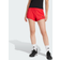 adidas Pacer Essentials Knit High-Rise Shorts - Pure Ruby/Black