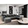 Masseno Ecksofa NAKO U-Form Grau Sofa 285cm 4-Sitzer