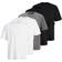 Jack & Jones 5-Pack Enfärgat Rundringning T-shirt Vit