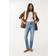 Stradivarius D10 Mom Slim Jean - Medium Wash - Blue