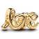 Pandora Handwritten Love Charm - 14k Gold Plating