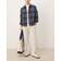 Selected Homme Straight Fit Linen Blend Trouser - White