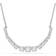 Swarovski Matrix Rhodium Plated Gradient Round Cut Necklace - Silver