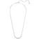 Swarovski Matrix Rhodium Plated Gradient Round Cut Necklace - Silver