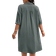 Shein Plus Size Woven Button-Down Dropped Dress - Solid Color