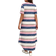 Shein Plus VNeck Striped ColorBlock Loose Casual Elegant Mini Dress