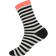 Mads Nørgaard Copenhagen Sock Pair Stripe Mix - Black/Tangarine