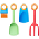 Fiskars MyFirst 1062472 Children's Handheld Tool, Trowel, Plant Fork, Brush and Trowel Without Handle, Fibreglass Reinforced Plastic, Green/Red/Blue/Orange, 1062472