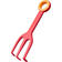 Fiskars MyFirst 1062472 Children's Handheld Tool, Trowel, Plant Fork, Brush and Trowel Without Handle, Fibreglass Reinforced Plastic, Green/Red/Blue/Orange, 1062472