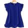 Shein Plus Size Ruffle Hem Office Shirt - Solid Color