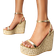 Shein Metallic Ankle Strap Wedge Sandals