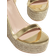 Shein Metallic Ankle Strap Wedge Sandals