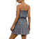 Shein Ditsy Floral Print Knot Ruffle Hem Tube Dress