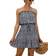 Shein Ditsy Floral Print Knot Ruffle Hem Tube Dress