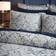 Dunelm Rayna Damask Jacquard Duvet Cover Blue (200x200cm)