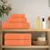 vidaXL Towel Set 8 Piece Tea Towel Hand Towel Wash Towel 360 gsm 100% Cotton Towel Orange (140x70cm)