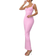 Shein Women's Backless Bow Decoration Dress - Pink