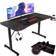 Jummico Groß Gaming Tisch 140cm, Gaming Schreibtisch PC Computertisch Ergonomischer Gamer Tisch, 1400x600x750mm