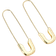 Shein Safety Pin Design Earrings