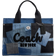 Coach Cargo Tote Bag With Patchwork - Lh/Denim Multi
