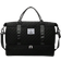 Shein Black Expanded Luggage Storage Bag, Lightweight Foldable, Expanded, Carry On Travel Weekender & Overnight Bag, Weekend Bag Hospital Bag Travel Bag Han