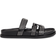 Tory Burch Ines Leather Triple-Band Sport Slide Sandals - Perfect Black