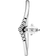Pandora Classic Wishbone Ring Sterling Silver Clear