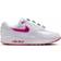 Nike Air Max 1 Premium Shoes - White/Playful Pink/University Red