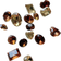 Shein 10pcs Mixed Shapes & Colors Mirage Mood Changeable Pointed Back Rhinestones In Random Sizes