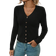 Shein Damen einfarbige einreihige langärmelige kurze lässige Strickjacke, Herbst/Winter