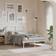 vidaXL Metal White 120 cm Headboard 120cm
