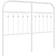 vidaXL Metal White 120 cm Headboard 120cm