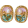 Shein Pair Baroque Pearl Flower Stud Earrings Suitable For Daily Wear