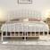 Yaheetech Color & Metal Bed White Kingsize 152x207cm
