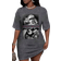 Shein Summer Casual Womens Floral Portrait Pattern Loose Crew Neck Short Sleeve Mini Dress