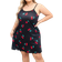 Shein Große Größen Negligé Schlafkleid mit Kirsch Muster, Sommerkollektion