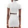 Úchè Snake Print Turtleneck Cropped Top - White