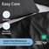 CGK Unlimited Premium Microfiber Set - Full - Light Blue Duvet Cover Black (228.6x203.2cm)