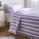 OHS Stripe Frill Set Lilac Duvet Cover White, Purple (200x135cm)
