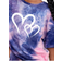 Shein TieDye Heart Design Young Girls Casual Simple Short Sleeve TShirt And Shorts Set Suitable For Summer