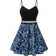 Shein Womens Casual Floral Patchwork Strap Dress