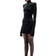 Úchè Velvet Mini Dress - Black