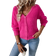 Shein Drop Shoulder Button Front Fluffy Knit Cardigan