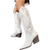 Shein New Womens Pointed Toe Western Boots With Thick Heels Floral Embroidery OverTheKnee High Fashion Boots For Outdoor